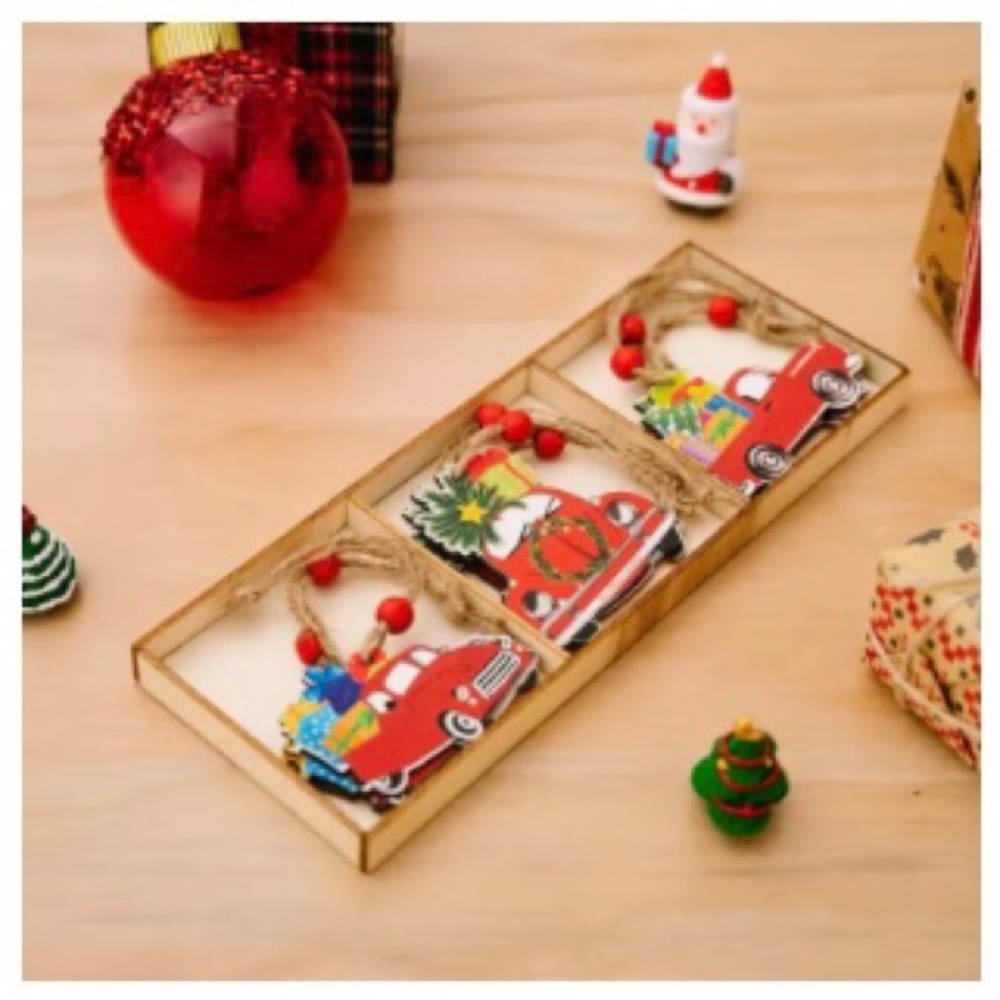 Christmas Ornaments - brand new - gnomes or truck
